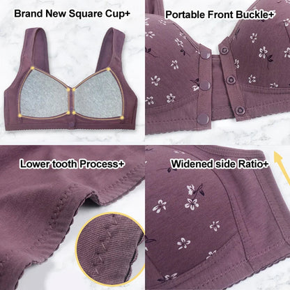 Anti Sagging Front Open Cooling Cotton Bra